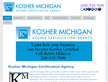 Tablet Screenshot of koshermichigan.com